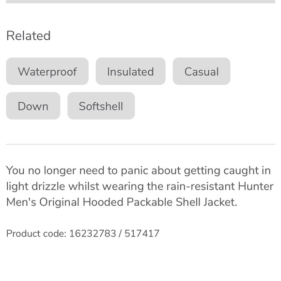 NWT men’s hunter rain jacket - Picture 13 of 13